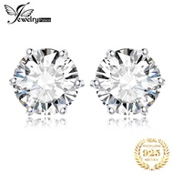 JewelryPalace Moissanite GRA D Color Total 0.6ct 1ct 2ct 3ct 4ct 6ct S925 Sterling Silver Stud Earri