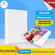 3R 4R 5R Glossy Photo Paper for Inkjet Printer Paper Print Glossy Inkjet Photo Paper  3R 4R 5R  for 