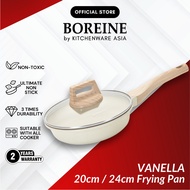 BOREINE Vanella Non Stick Granite Frying Pan Kuali Batu Granite Original (20cm / 24cm)
