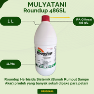 Herbisida Pembasmi Racun Hama Gulma Rumput Herbisida Roundup 486 SL 1 Liter Ori Mati Sampai Akar