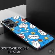 HP ( MK62 DORAEMON ) Softacase Glossy Realme C55, C33, C31.C30,C61,C63,C65,C67 4G,C75 Case Glitter G