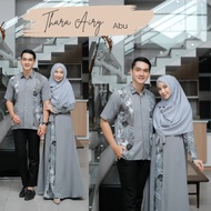 Gamis Couple Lamaran Premium Mewah Gamis Batik Modern Kombinasi Baju