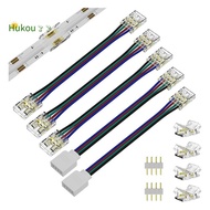 1Set Cob Led Strip Connectors for COB RGB LED Strip Lights 4 Pin