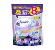 Bonbon - 日本熱賣銀離子抗菌啫喱洗衣珠-白麝香(2包各40粒)