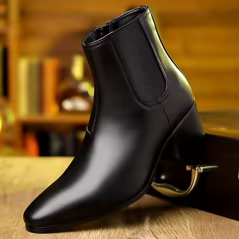 British style retro Chelsea boots men's pointed fashion boots new casual versatile short boots men