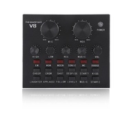 V8 Live Sound Card, Multifunctional Live Audio Mixer Sound Card, USB External Karaoke Recording Mobi