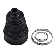  Universal Outer CV Joint Boot Kit Stretch Driveshaft Silicone CV Boot +2*Clamp