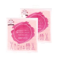 Hahonico Hair Dry Microfiber Towel Pink Hair Towel, Pink, set of 2, hair towel, quick-drying, water absorbent, designed by a hair stylist.