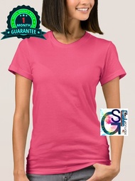 🔥HOT SALE🔥 Plain Round Neck T-Shirt For Men women, (Unisex) Short sleeve 100% Cotton, XS-5XL , Fuschia  Colour In High Quality, Baju kepas Lowest Price Only With SK Famous Fashion
