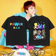 LZ59 G-Dragon new song Power T-shirt GD BIGBANG Vintage Fashion Street Loose Casual Shirt Tee L59Z