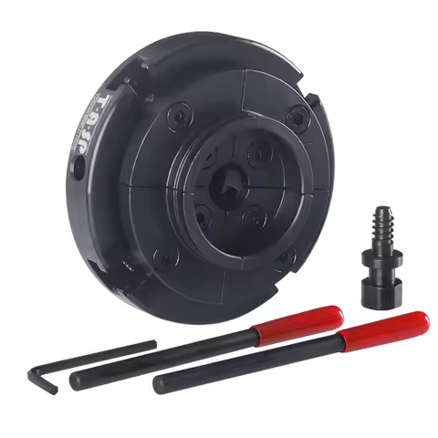 4 Inch 100mm Wood Lathe Chuck Thread M33x3.5 1"x8TPI M18x2.5, 4 Jaw Self Centering Metal Turning Chu