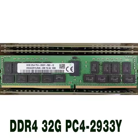 1 pc RAM 32GB HMAA4GR7MJR8N-WM Server Memory High Quality Fast Ship DDR4 32G 2Rx4 PC4-2933Y