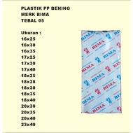 PP Plastic Thickness 05 BIMA Size 16x25 16x30 16x35 16x40 17x25 17x30 17x35 17x40 18x25 18x28 18x30 