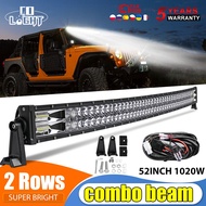 CO LIGHT 22 32 42 52 Inch Curved Led Light Bar COMBO 420W 620W 820W 1020W Dual Row Driving Offroad C