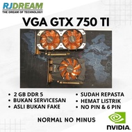 Jual VGA GTX 750 TI 2GB DDR5 BEKAS / SECOND NO MINUS