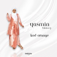 Cosyco Yasmin Kebarung Jacquard Silk Plussize Women Clothing Set Baju Kebarung Batik