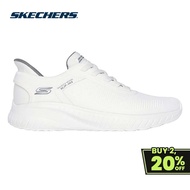 Skechers Men Slip-ins BOBS Sport Squad Choas Solid Step Casual Shoes - 118312-W Memory Foam