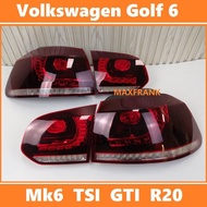 FOR VW Volkswagen Golf 6 Mk6 2010-2014 TSI GTI R Dynamic LED Rear Lamp (With Signal Running) Sequent