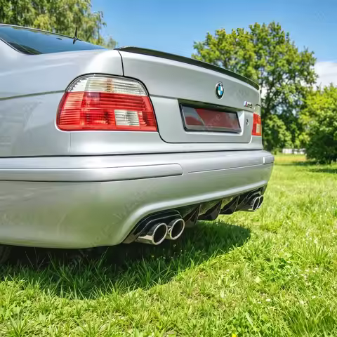 Gloss Black Maxton Style Car Rear Bumper Diffuser For BMW 5 Series E39 M-Pack M5 1998-2003 Tuning Bu