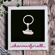 Cruise Ship Charm Keychain