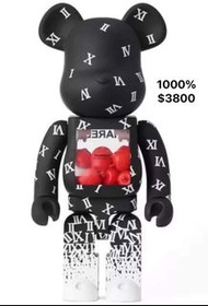 1000% bearbrick be@rbrick shareef 紅蘋果