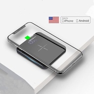 Ultra thin Mini charging treasure/8000 mAh wireless portable charging powerbank