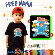Blippi Kids T-Shirt Youtube Kids | Blippi Children's Clothes Youtube Children | [[ FREE NAME ]]