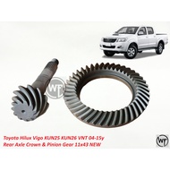 Toyota Hilux Vigo KUN25 KUN26 VNT 04-15y Rear Axle Crown & Pinion Gear 11x43 NEW