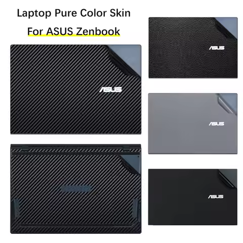 Sticker Skin for ASUS Zenbook Pro Duo UX5000L /ZenBook X Pro 15.6" (2021) UX5100H Laptop Carbon fibe