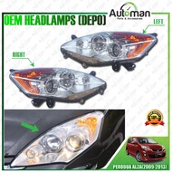 DEPO Perodua Alza 2009 - 2013 Front Headlamp Head Lamp Light Yellow