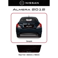 Nissan Almera 2012 Acrylic Kereta Plate Nombor Papan Belakang Penuh Logo Produk Baru