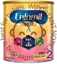 Enfamil Pro A+ Stage 2 PWD Follow-on Milk Formula, 6 months onwards, 800g