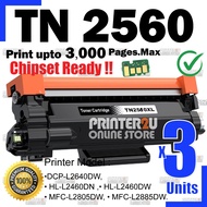 3x Compatible to Brother TN2560 DR2560 Toner / Drum DCPL2640DW HLL2460DN HLL2460DW MFCL2805DW MFCL28