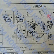 Original Right Mirror Cover for Civic Fc1 Fk4 Spare Parts