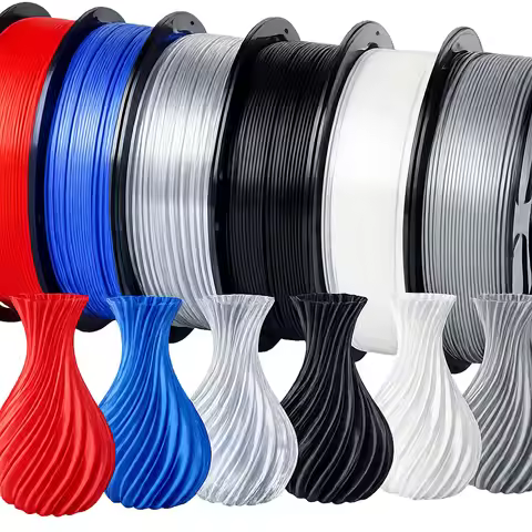 3D Printer Filament Bundle Multicolor 95A TPU 1.75mm - Blue Black transparent grey red white 250g*6p