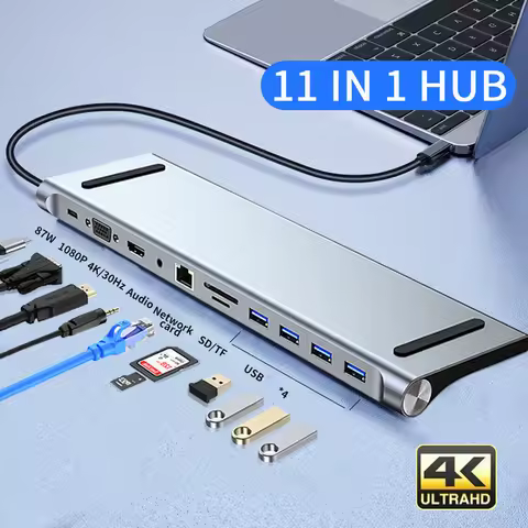 USB C HUB Laptop Docking Station To HDMI-compatible USB Hub Adapter Type C HUB for MacBook Pro Lenov