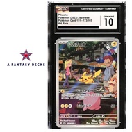 CGC 10 GEM MINT Japanese Pokemon 2023 Pikachu 173/165 AR 151 SV2a