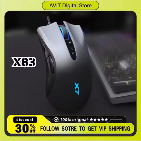 A4Tech Bloody X7 Series Wired Mouse X83 RGB Low-latency PAW3212 Sensor 2400dpi Macro E-sports Gamer