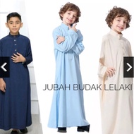 Jubah Budak Lelaki Cekak Musang Boys Jubah Cotton Eksklusif Jubah Imam BUTIK AMNAH