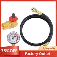 Air Tank Repair Kit W/Safety Valve, Pressure Gauge and 4 Feet Air Tank Hose Assembly Accessory Kit f