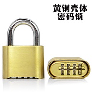 Large Size Logistics Brass Wheel Combination Lock Padlock Door Extended Bottom Combination Warehouse
