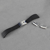 For 22mm Tudor strap GMT watchband black rubber Strap Black bay 41 Universal Men Women