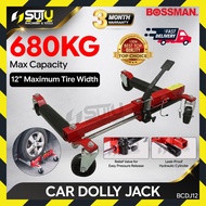 BOSSMAN BCDJ12 12" Bicu Dolly Kereta Heavy Duty / Car Dolly Jack Wheel Positioning Dolly Garage Tool