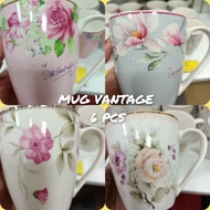 Vantage 6 Pcs Porcelain Mug Set