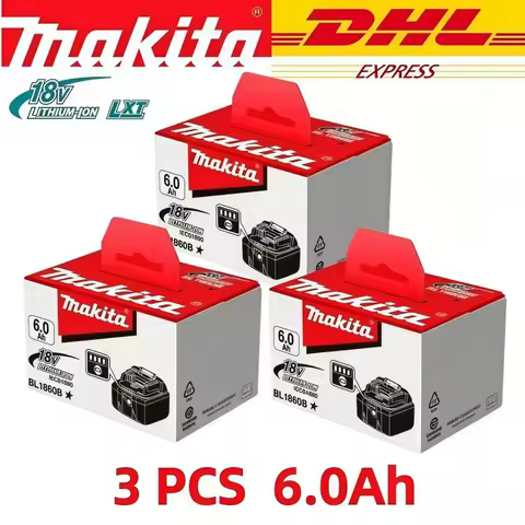 2026 Authentic Makita 6.0Ah 18V Battery Hot Selling 18V Tools Battery Replaceable DHR202 DJV182 DDF4