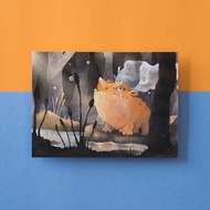 鹿角青蛙吹泡泡 / 明信片