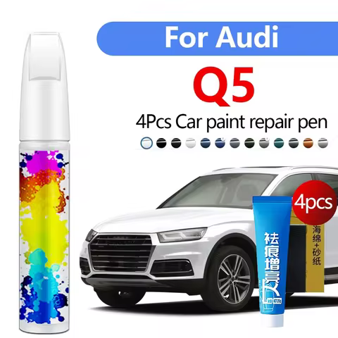 Car Paint Repair Pen For 2008-2025 Audi Q5 Paint Scratch Repair Accessories 4PCS Black LY9T White LY