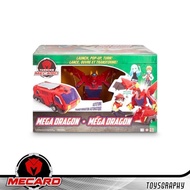 Turning Mecard MEGA DRAGON Mecanimals Dracha Vehicle