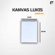 Cheap painted canvas, size 15x20cm