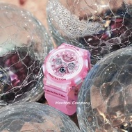 Montres Company 香港註冊公司 (33年老店) 卡西歐 CASIO Baby-G 粉紅色 透明錶帶 透明粉紅色 BA130 BA130CV BA-130 BA-130CV BA-130C